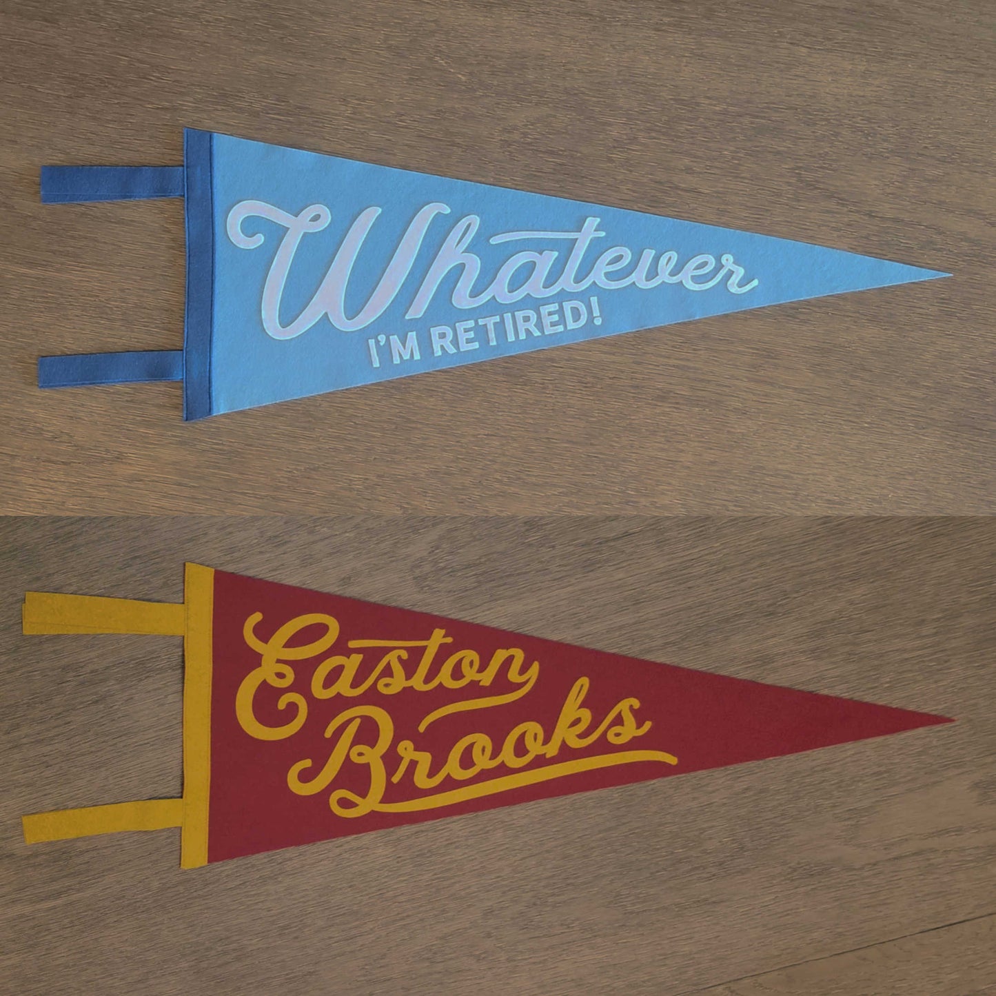 Felt Pennant with Personalized Name