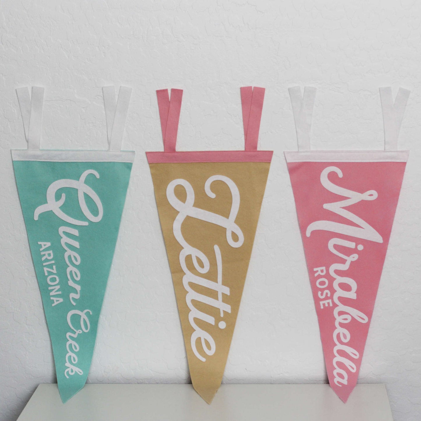 Felt Pennant with Personalized Name