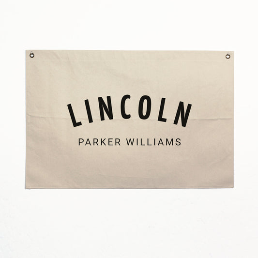 Canvas Flag with Personalized Name