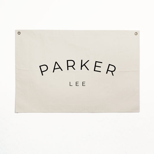 Canvas Flag with Personalized Name